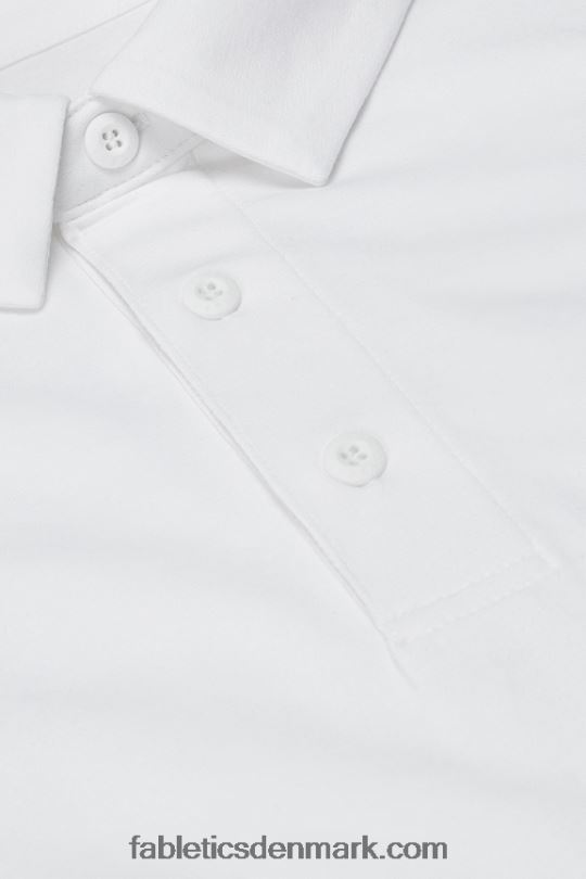 Fabletics Mænd træningsdagen polo 166 PNX2T3403 klassisk hvid
