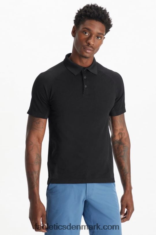 Fabletics Mænd træningsdagen polo 167 PNX2T3405 sort
