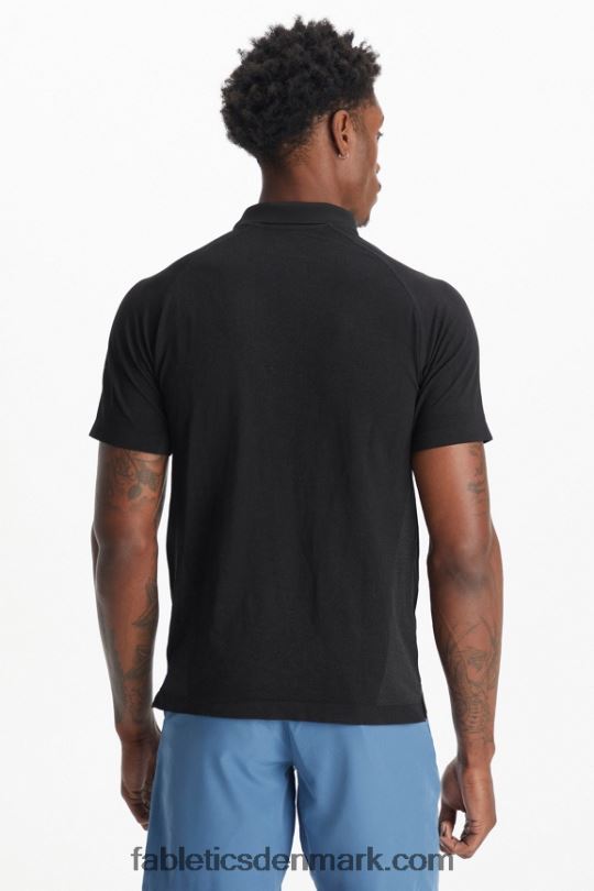 Fabletics Mænd træningsdagen polo 167 PNX2T3405 sort