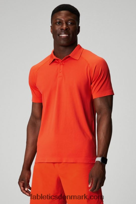 Fabletics Mænd træningsdagen polo 167 PNX2T3407 arvestykke tomat