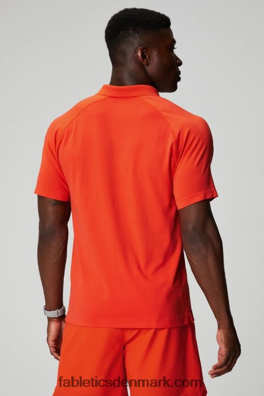 Fabletics Mænd træningsdagen polo 167 PNX2T3407 arvestykke tomat