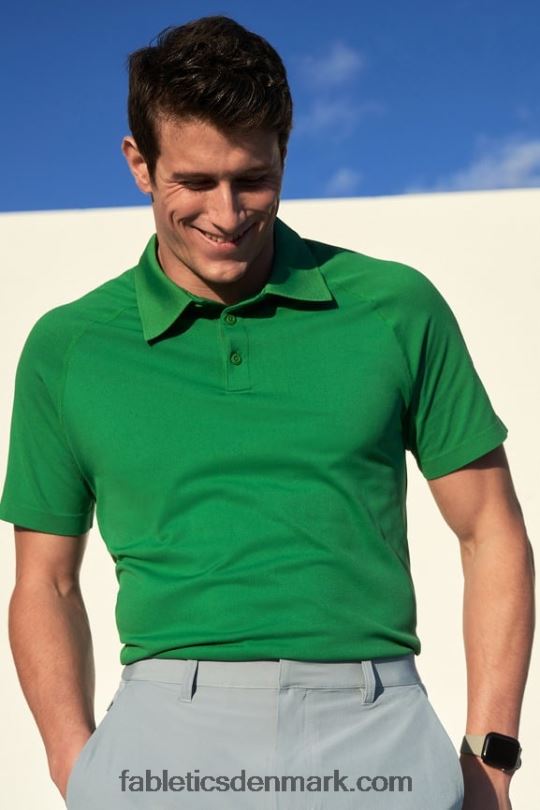 Fabletics Mænd træningsdagen polo 168 PNX2T3409 putting green
