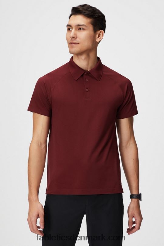 Fabletics Mænd træningsdagen polo 168 PNX2T3410 adrenalinrød