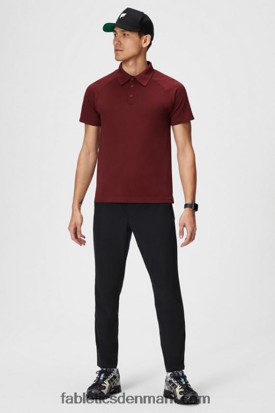Fabletics Mænd træningsdagen polo 168 PNX2T3410 adrenalinrød