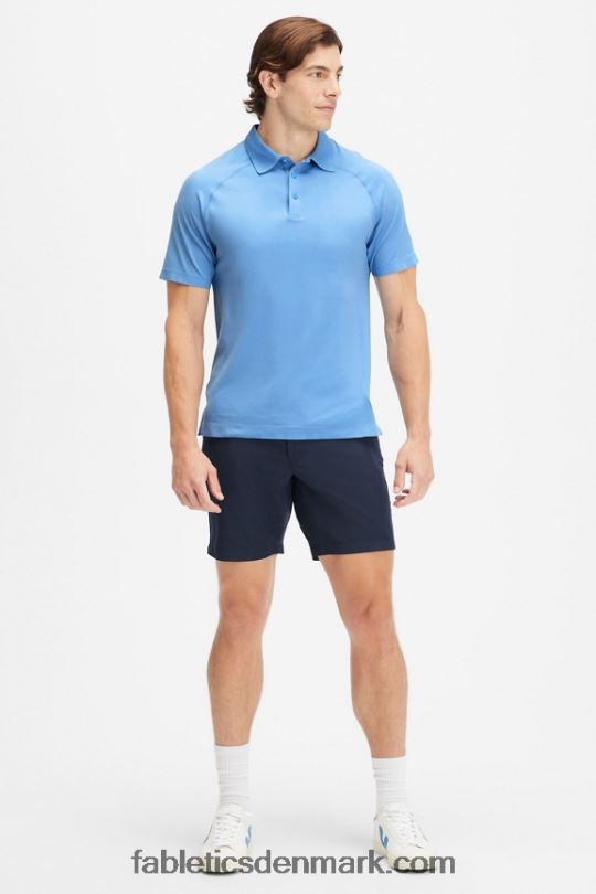 Fabletics Mænd træningsdagen polo 168 PNX2T3412 surf blå