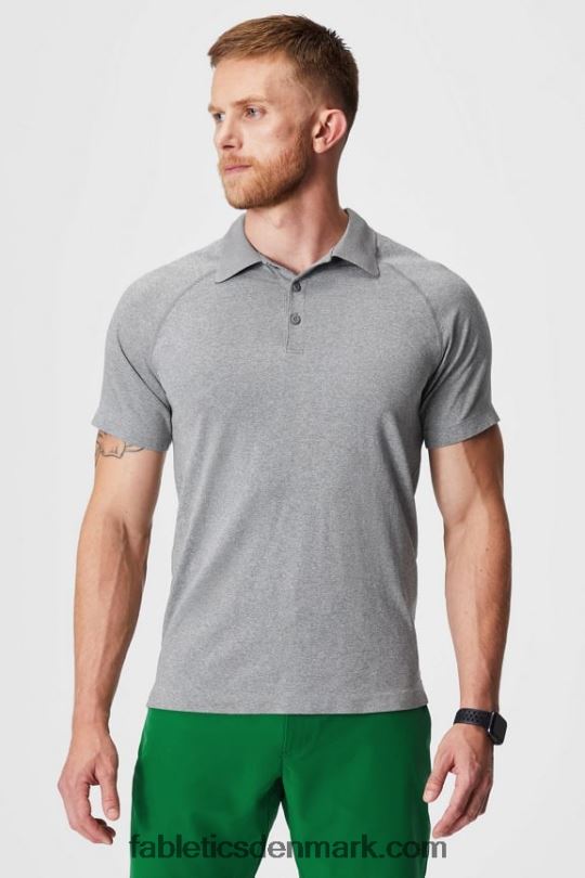 Fabletics Mænd træningsdagen polo 168 PNX2T3413 mellemgrå hst