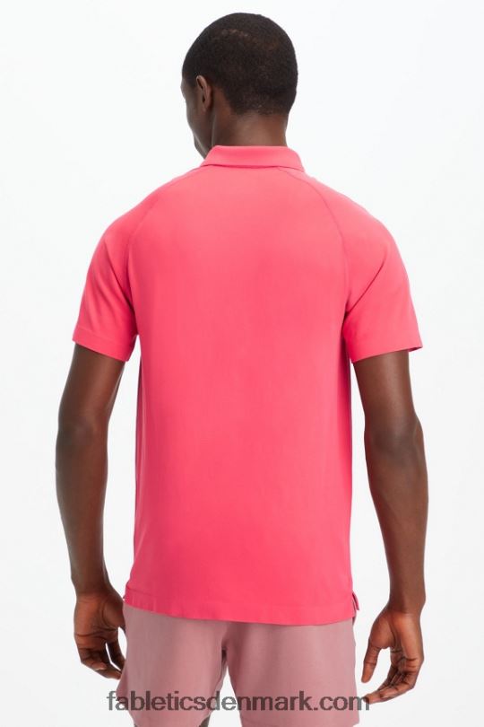 Fabletics Mænd træningsdagen polo 169 PNX2T3416 magenta rød