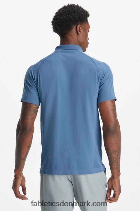 Fabletics Mænd træningsdagen polo 169 PNX2T3418 blå horisont