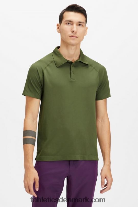 Fabletics Mænd træningsdagen polo 170 PNX2T3420 mørkt mos