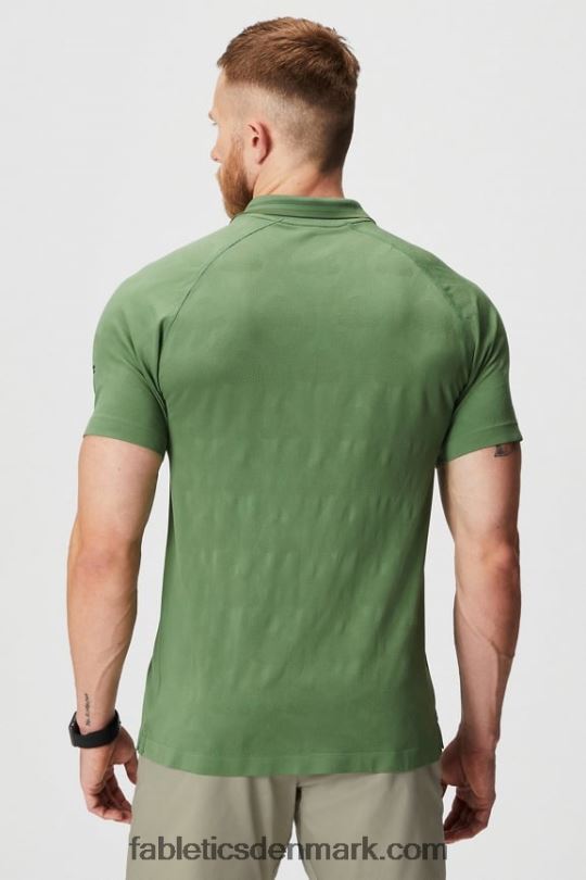 Fabletics Mænd træningsdagen tippet polo PNX2T3440 timian fairway chateau