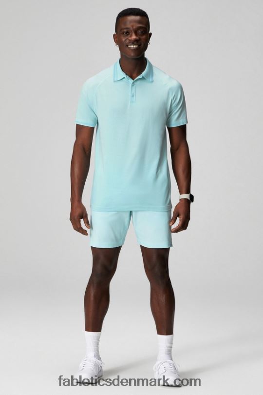 Fabletics Mænd træningsdagen tippet polo PNX2T3442 nordisk blå