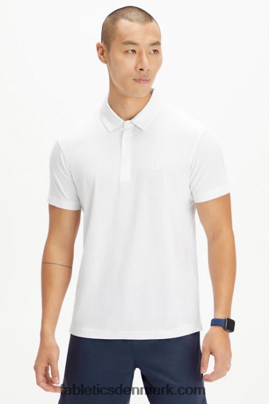 Fabletics Mænd universal tennis 24-7 polo PNX2T3438 ud hvid