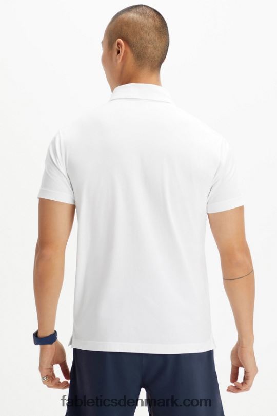 Fabletics Mænd universal tennis 24-7 polo PNX2T3438 ud hvid