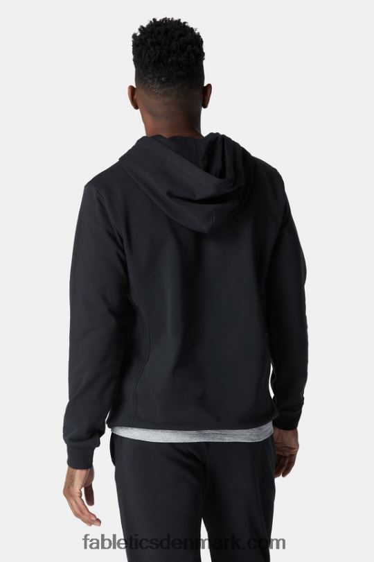 Fabletics Mænd den grafiske hættetrøje ved gården PNX2T3731 sort/grå