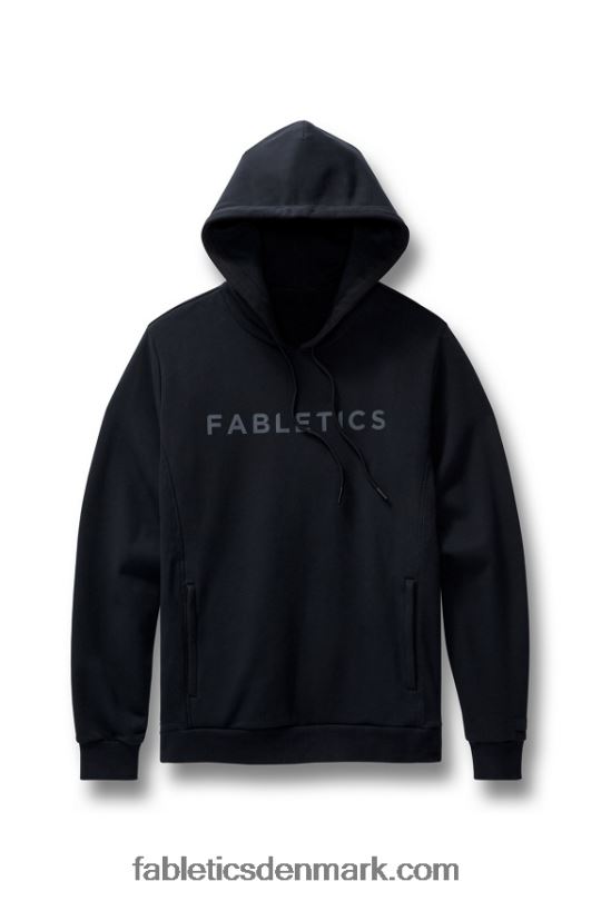 Fabletics Mænd den grafiske hættetrøje ved gården PNX2T3731 sort/grå