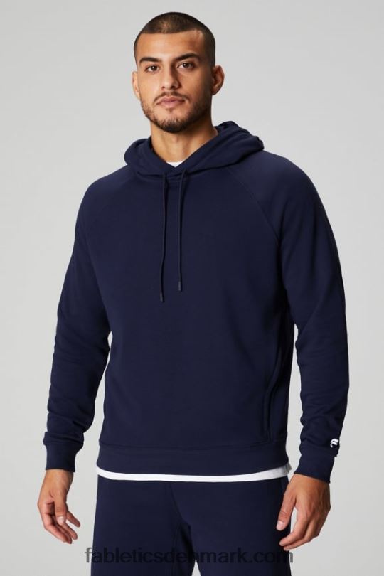 Fabletics Mænd den lette go-to hættetrøje PNX2T3652 dyb flåde