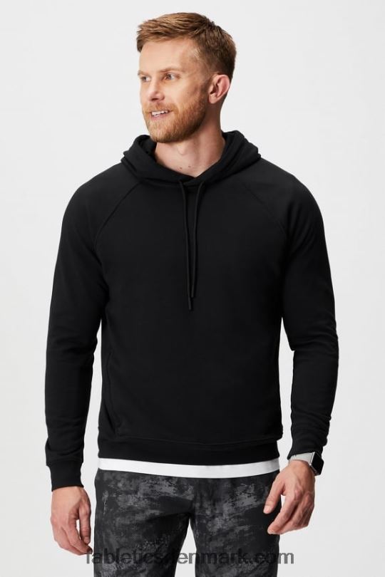 Fabletics Mænd den lette go-to hættetrøje PNX2T3660 sort