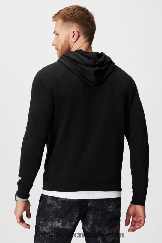 Fabletics Mænd den lette go-to hættetrøje PNX2T3660 sort