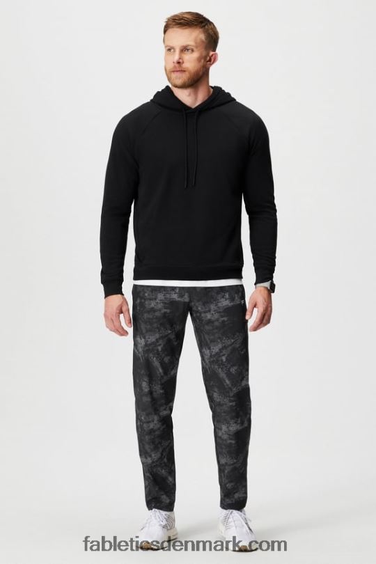 Fabletics Mænd den lette go-to hættetrøje PNX2T3660 sort