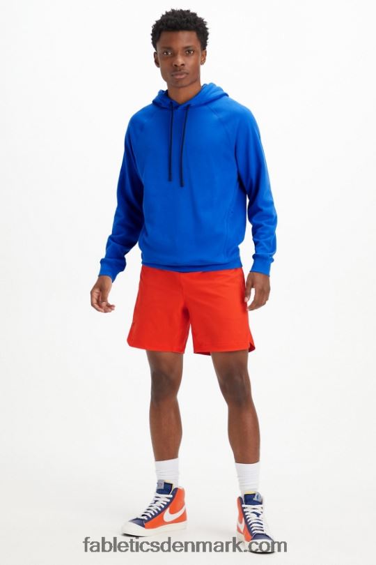 Fabletics Mænd den lette go-to hættetrøje PNX2T3665 race blå