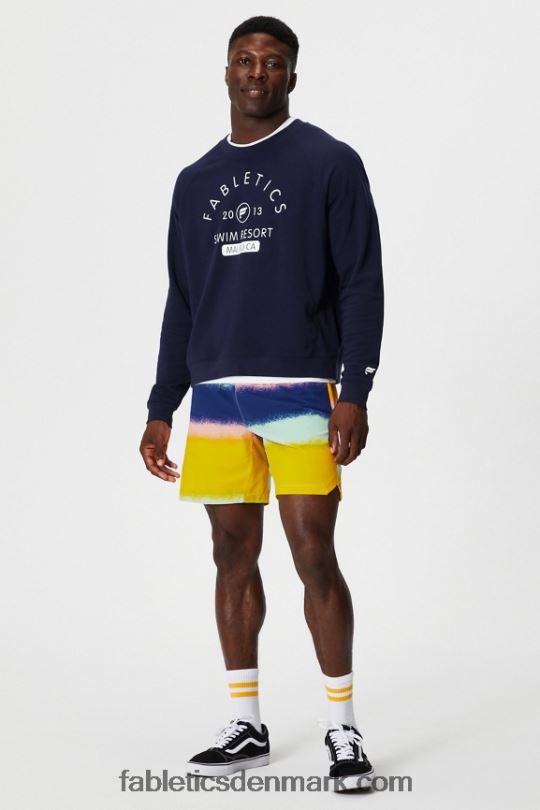 Fabletics Mænd det lette go-to-mandskab PNX2T3667 dyb marinesvømning