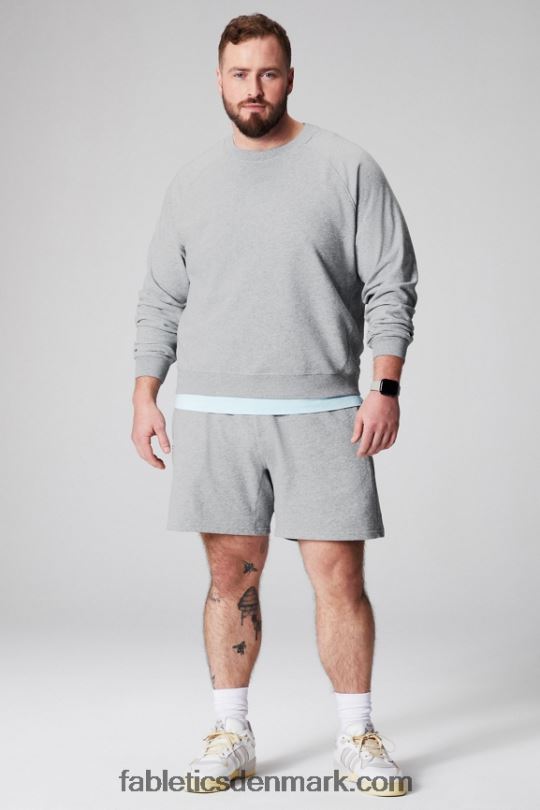 Fabletics Mænd det lette go-to-mandskab PNX2T3671 klassisk grå lyng