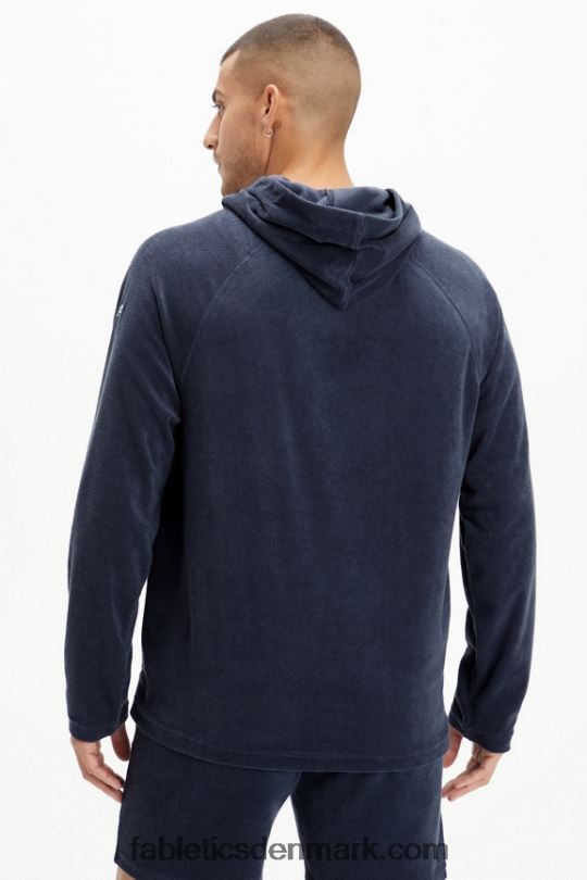 Fabletics Mænd øen frotté hættetrøje PNX2T3726 klassisk flåde