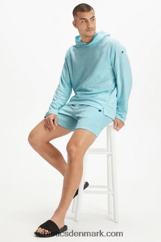 Fabletics Mænd øen frotté hættetrøje PNX2T3727 nordisk blå