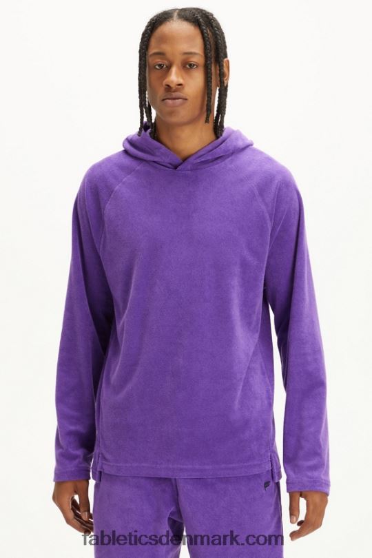 Fabletics Mænd øen frotté hættetrøje PNX2T3728 blomme royale