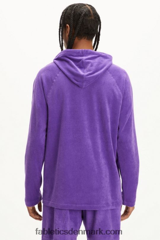 Fabletics Mænd øen frotté hættetrøje PNX2T3728 blomme royale