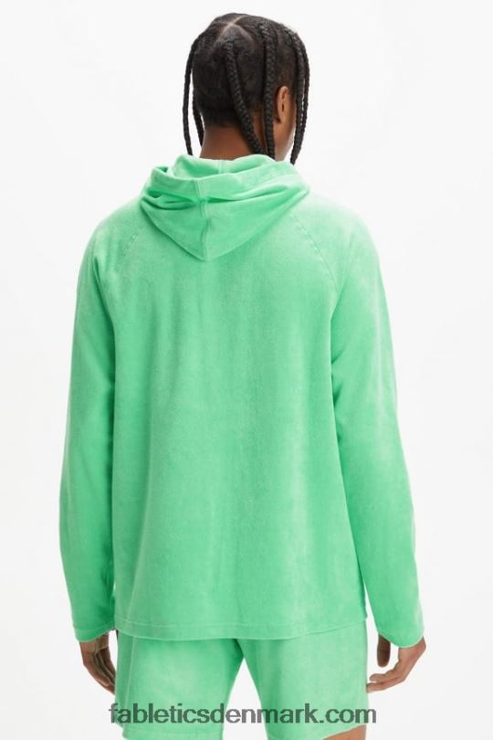 Fabletics Mænd øen frotté hættetrøje PNX2T3729 tropisk vand
