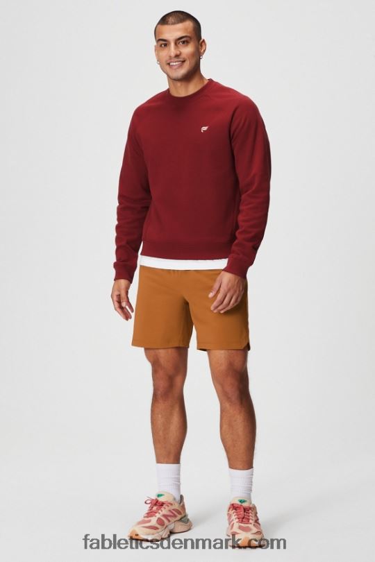 Fabletics Mænd go-to besætningen PNX2T3694 adrenalinrød