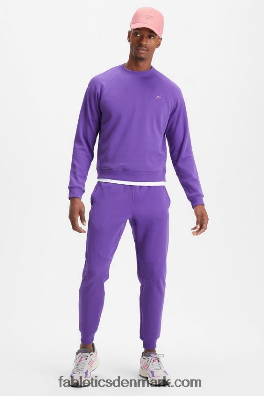 Fabletics Mænd go-to besætningen PNX2T3698 talg lilla