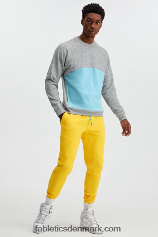 Fabletics Mænd go-to crew specialudgaven PNX2T3705 mellemgrå hst