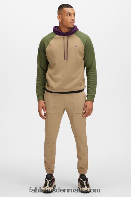Fabletics Mænd go-to hættetrøje 192 PNX2T3683 mørk twill/mørk mos multi