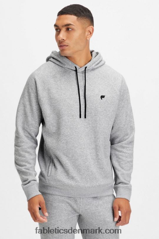 Fabletics Mænd go-to hættetrøje 192 PNX2T3685 klassisk grå lyng