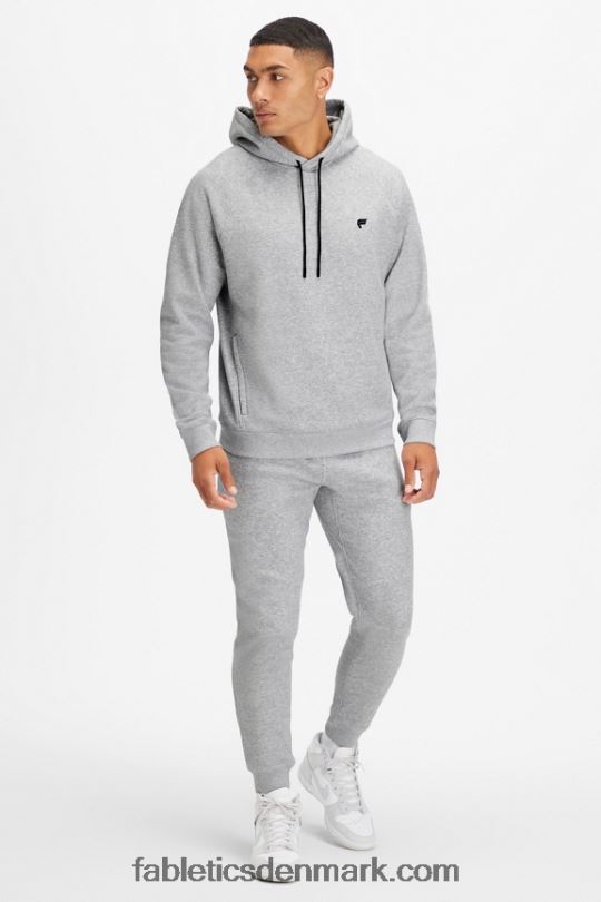 Fabletics Mænd go-to hættetrøje 192 PNX2T3685 klassisk grå lyng