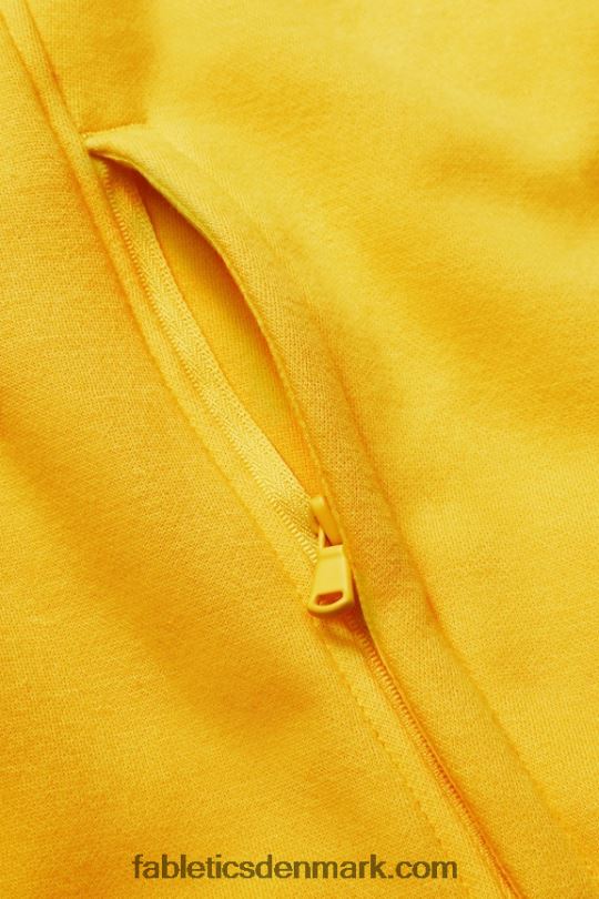 Fabletics Mænd hættetrøjen med fuld lynlås PNX2T3708 vintage gul