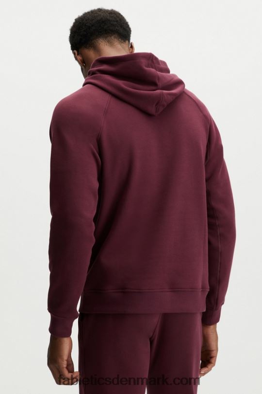 Fabletics Mænd postgame hættetrøjen PNX2T3725 merlot gloss fast logo