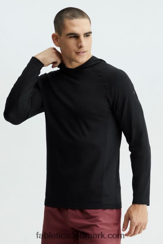 Fabletics Mænd træningsdagens hættetrøje PNX2T3622 sort