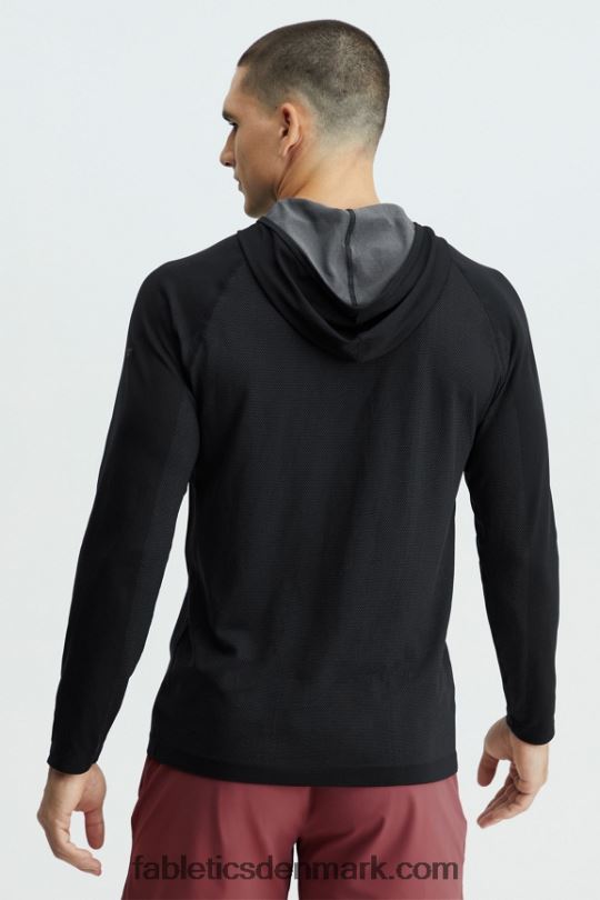 Fabletics Mænd træningsdagens hættetrøje PNX2T3622 sort