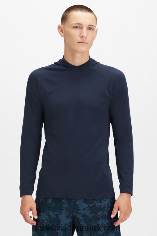 Fabletics Mænd træningsdagens hættetrøje PNX2T3623 klassisk flåde