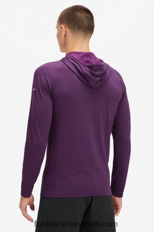 Fabletics Mænd træningsdagens hættetrøje PNX2T3625 gløgg