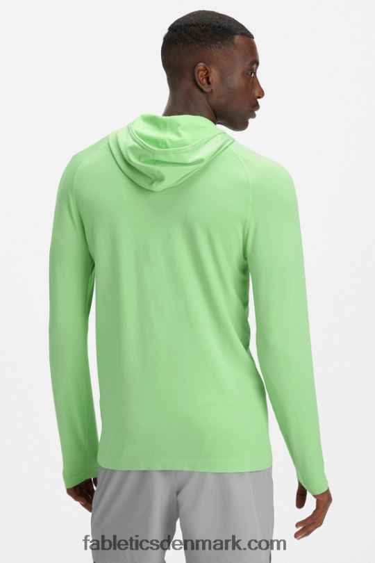 Fabletics Mænd træningsdagens hættetrøje PNX2T3626 wasabi