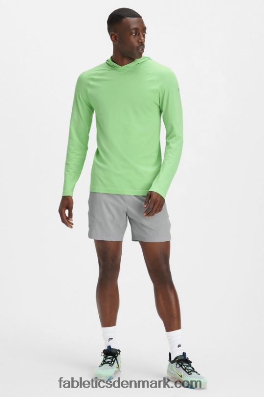 Fabletics Mænd træningsdagens hættetrøje PNX2T3626 wasabi