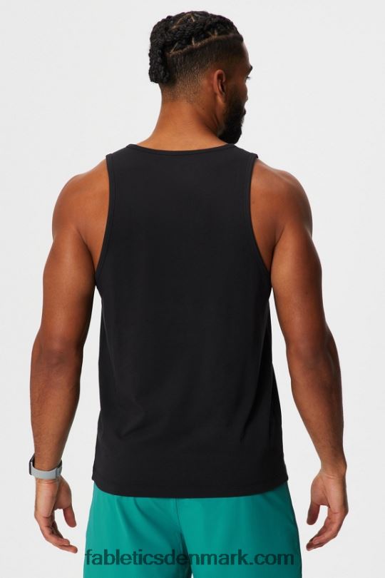 Fabletics Mænd 24-7 tanken PNX2T3378 sort svømmetur