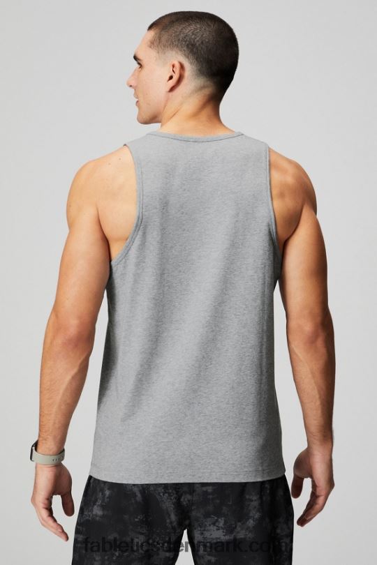 Fabletics Mænd 24-7 tanken PNX2T3380 klassisk grå lyng