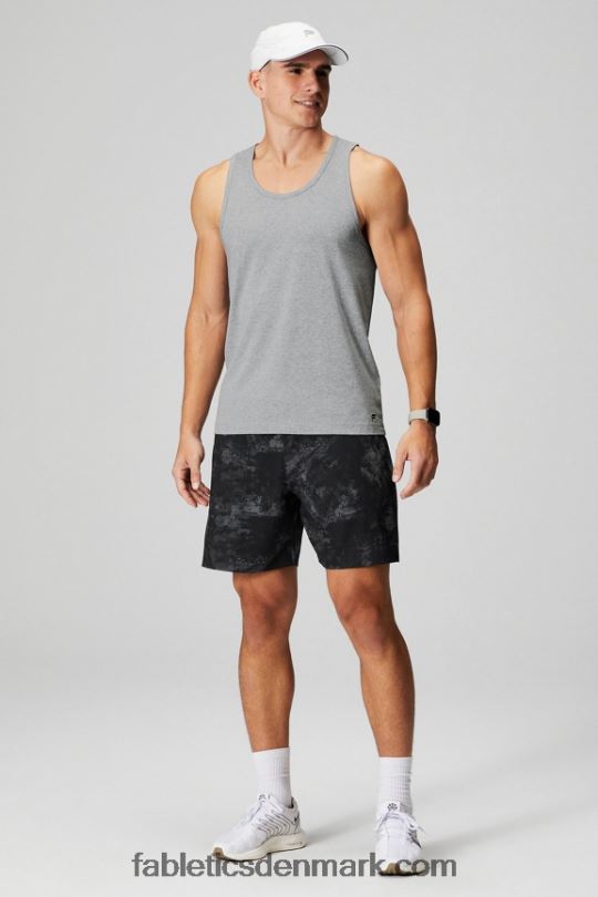 Fabletics Mænd 24-7 tanken PNX2T3380 klassisk grå lyng