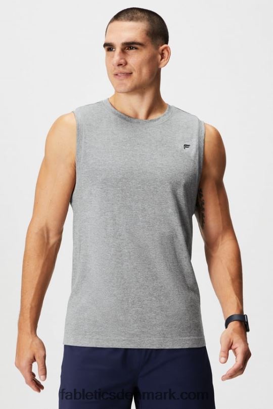 Fabletics Mænd træningsdagens muskeltank PNX2T3374 mellemgrå hst