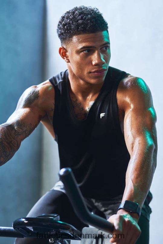 Fabletics Mænd træningsdagstanken PNX2T3389 sort